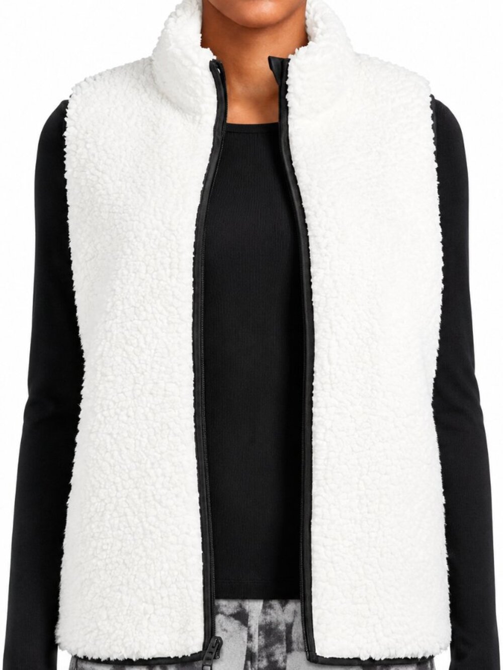 NWT Time And Tru faux shearling Vest 2X